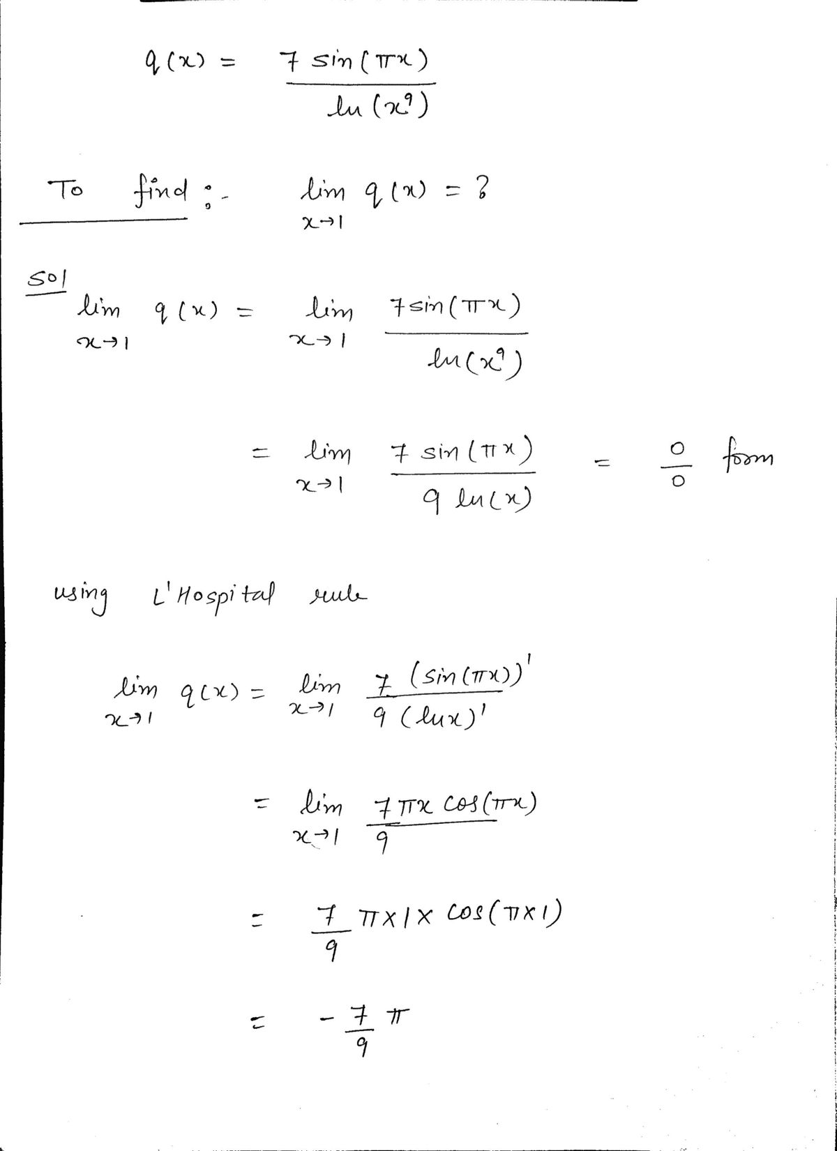 Calculus homework question answer, step 1, image 1